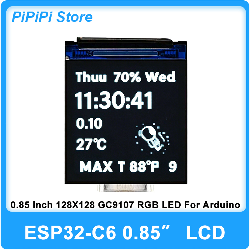 Esp32 Wifi Bluetooth Module - ESP32 C6 0.85 นิ้ว 128X128 หน้าจอ