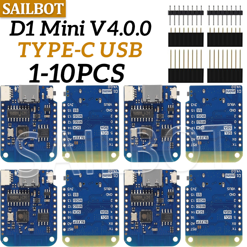1-10PCS WeMos D1 Mini ESP8266  - Esp8266 Nodemcu บทวิจารณ์และราคา