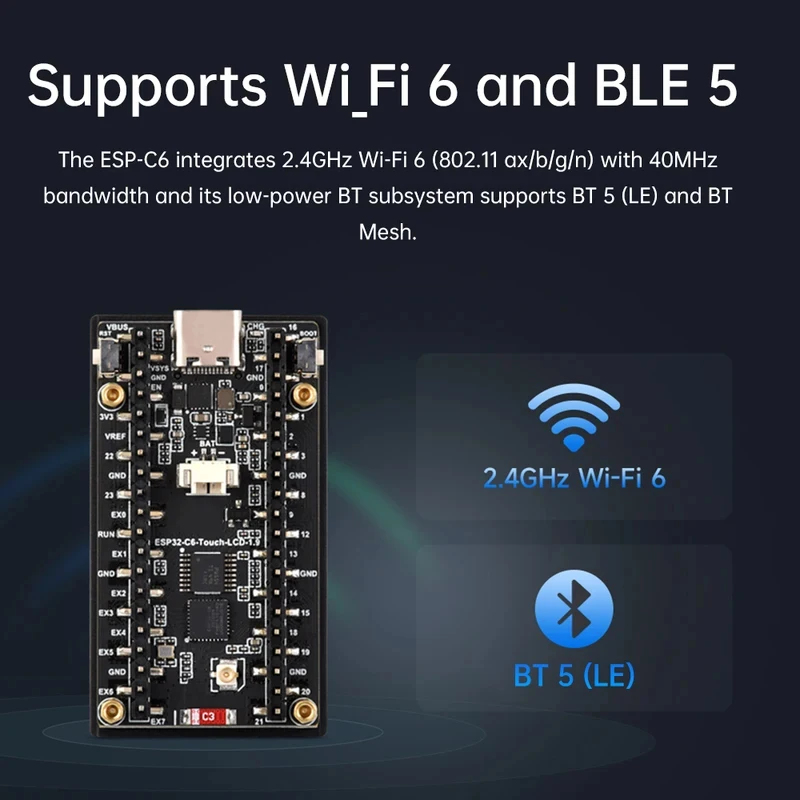 ESP32-C6 บอร์ดพัฒนาหน้าจอ LCD  - Esp32 C6 บทวิจารณ์และราคา