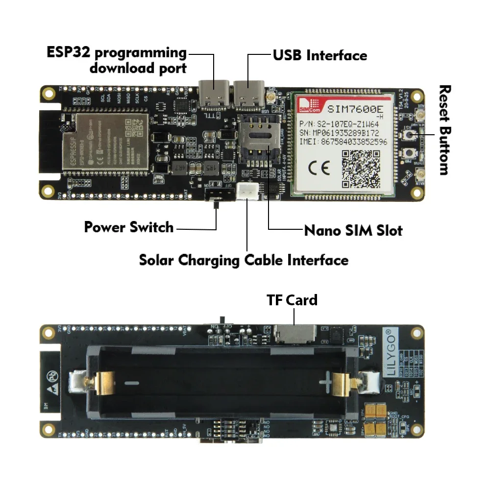มีสินค้าในสต็อก LILYGO T-SIM76 - Esp32 บทวิจารณ์และราคา